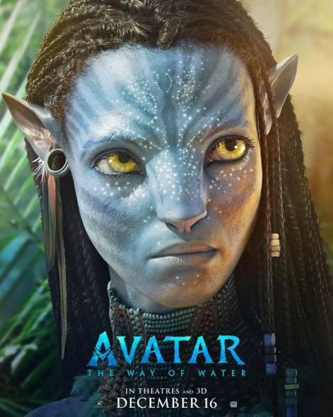Zoe Saldana in Avatar 2 movie