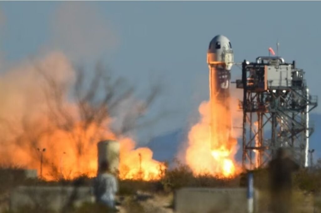 Jeff Bezos Blue Origin rocket tests in Texas are emitting so much methane!! Check it out 